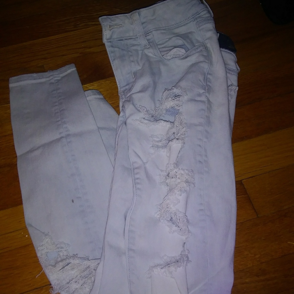American eagle ripped jeans.